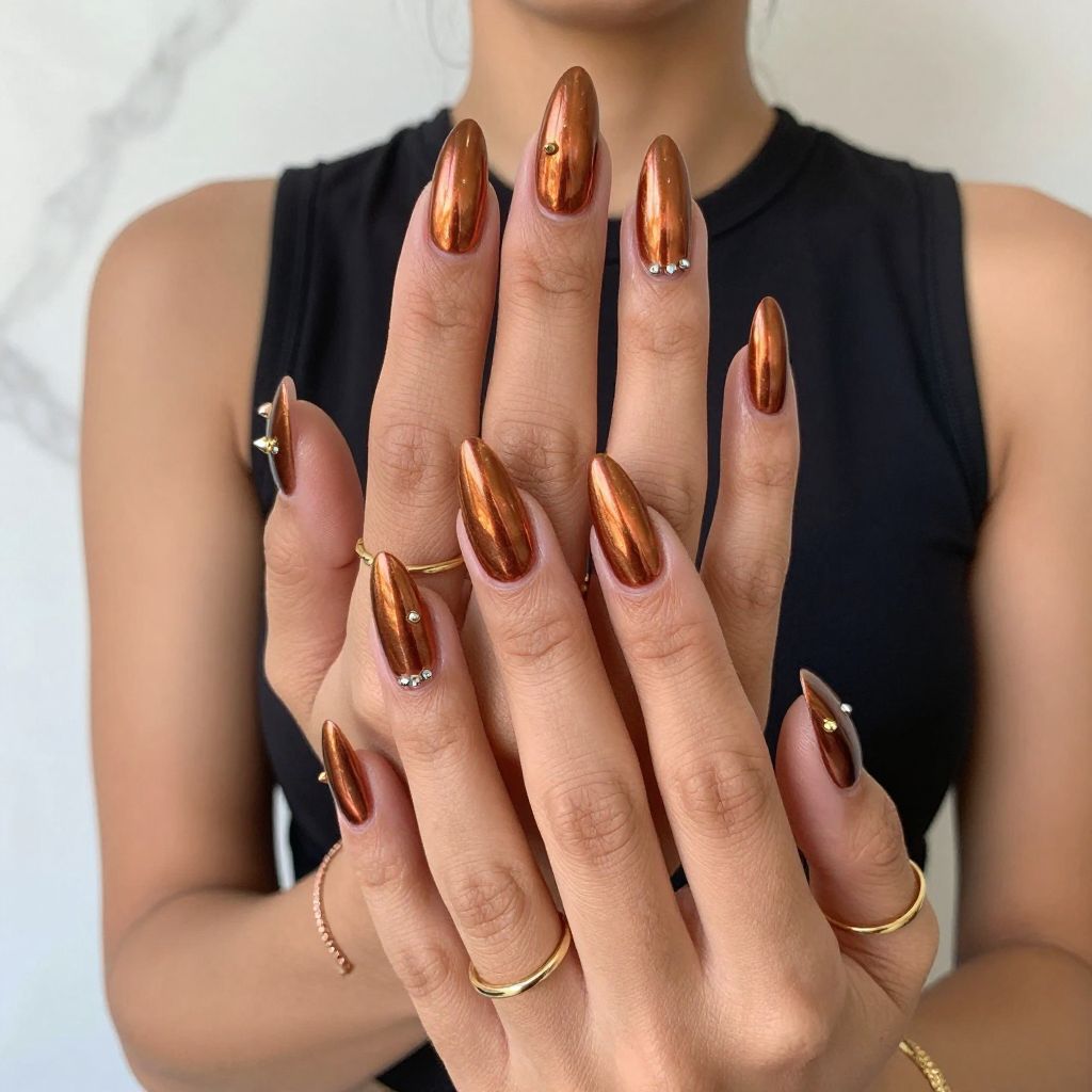 Copper Spurs Metallic Nails