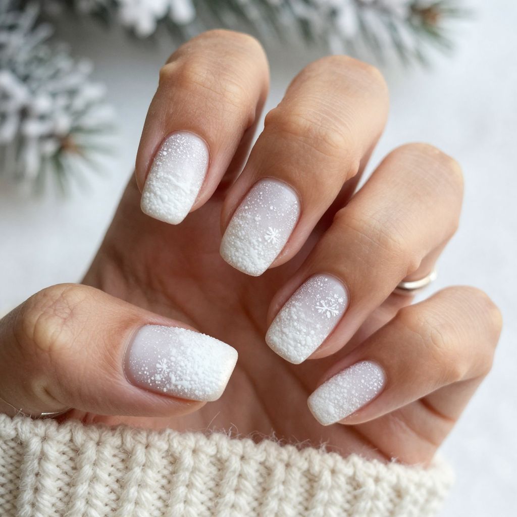 Textured Snowfall Ombre