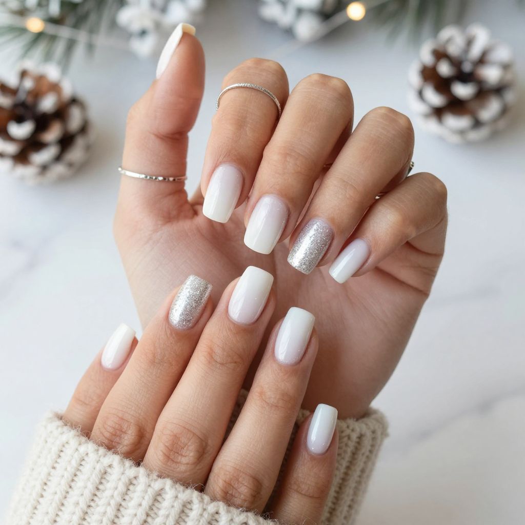 Snowy Glitter Fade